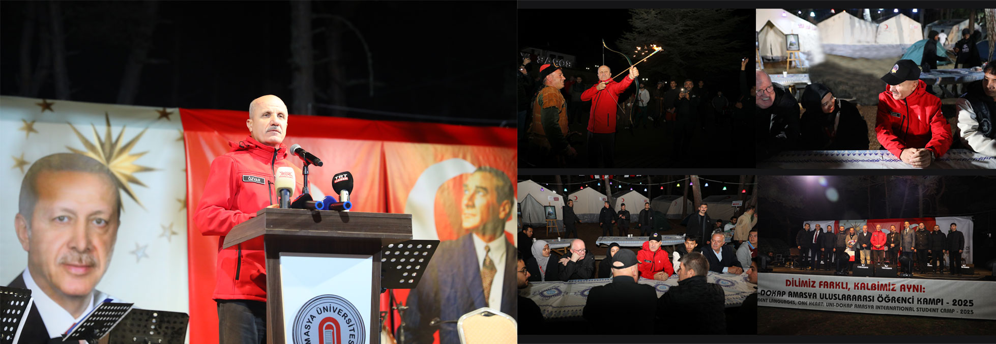 CoHE President Özvar Attends Opening of UNI-DOKAP International Student Camp in Amasya