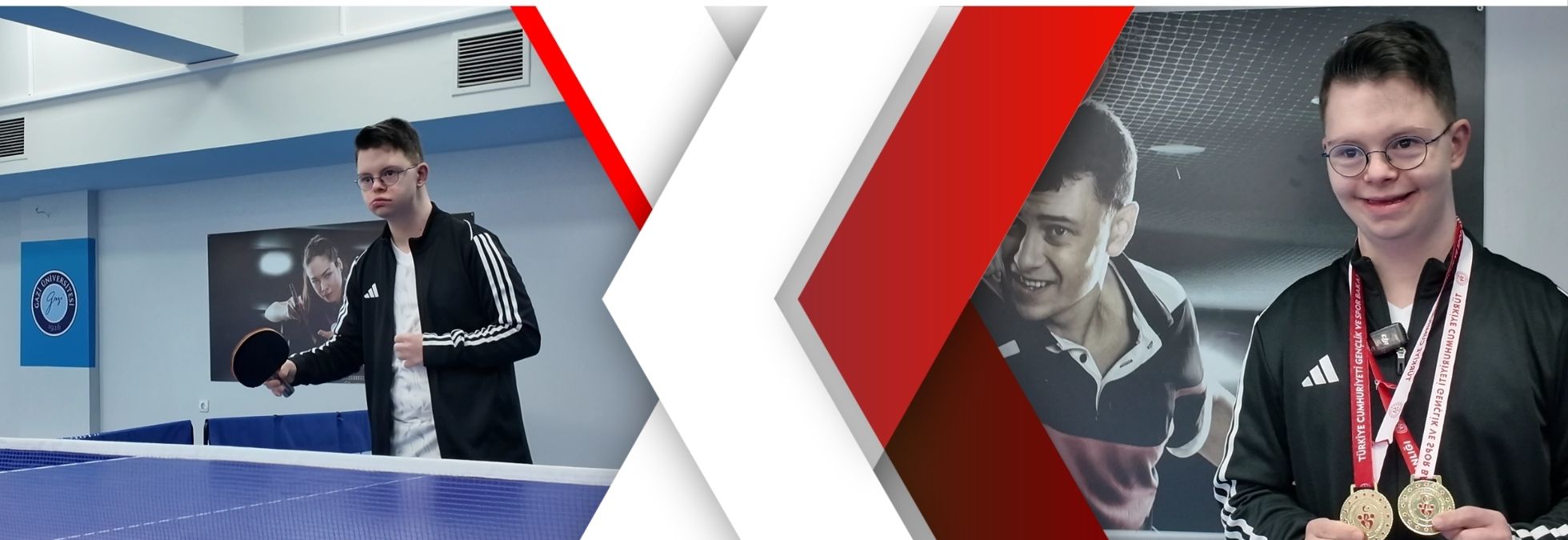 Down sendromlu üniversite öğrencisi spor tutkusuyla başarıya koşuyor